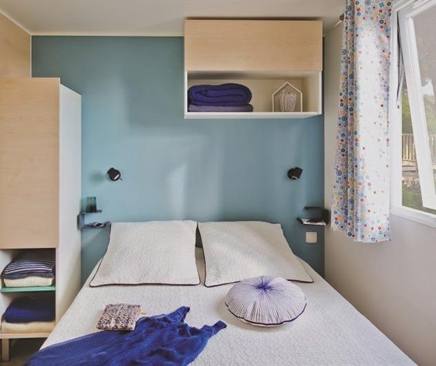 Cottage Pacifique - Double bedroom - Campsite La Roseraie *** La Baule