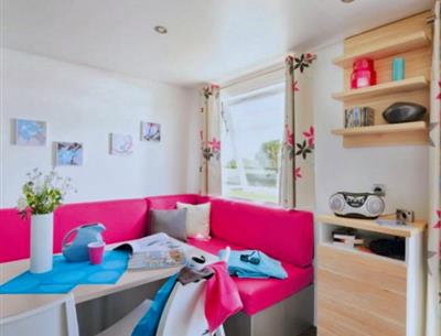 duo cottage lounge of la roseraie campsite