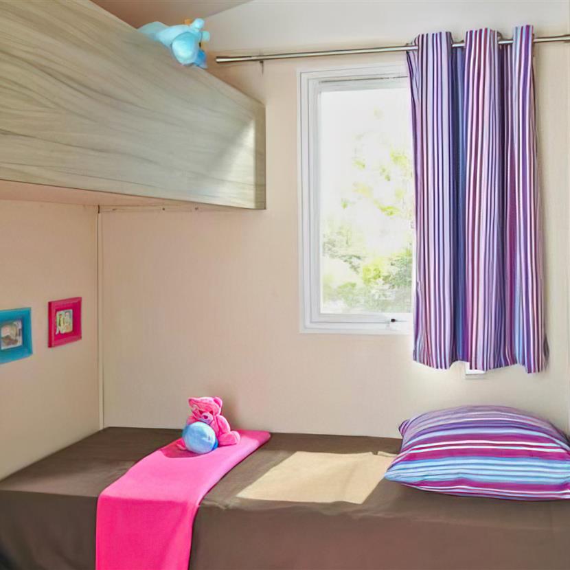 room Cottage Life 4/5 people - 32m² Camping La Roseraie - Camping La Roseraie