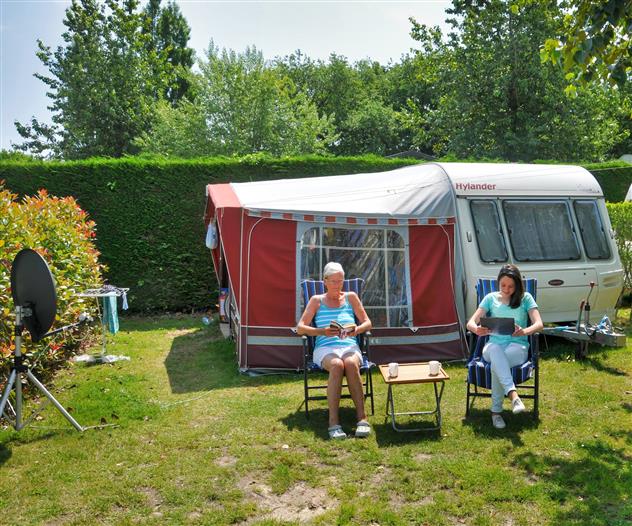 marked pitches Camping La Roseraie La Baule