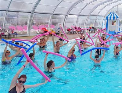 water aerobics session