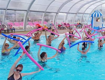 water aerobics session 